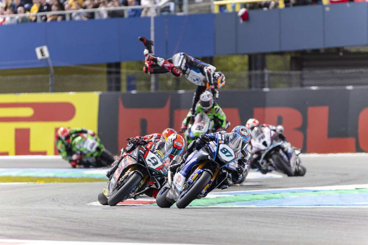 Sturz von Michael van der Mark in Assen