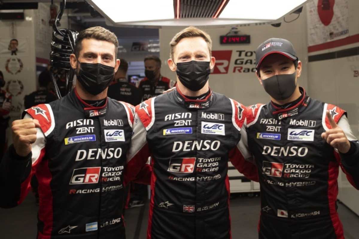 Im Pole-Toyota: Jose Maria Lopez, Mike Conway und Kamui Kobayashi 
