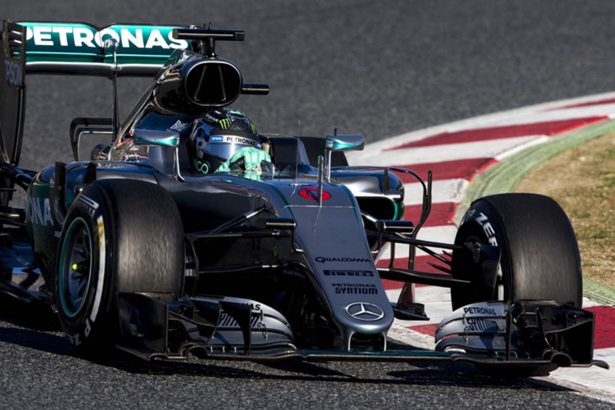 Nico Rosberg holte mal kurz den Hammer raus