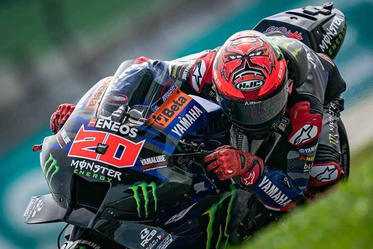 Fabio Quartararo auf der M1-Yamaha: 2023 schon dreimal Dritter