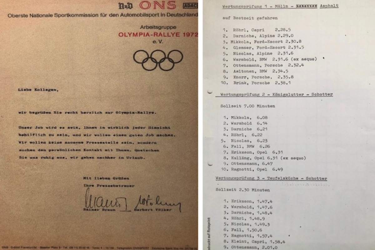 Launiges Begrüßungsschreiben und wieder installierte Röhrl-Bestzeit 