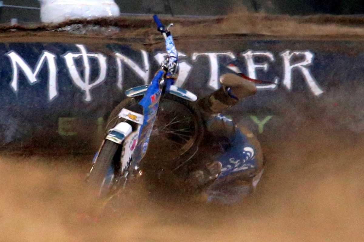 Für Emil Sayfutdinov war das Rennen mit diesem Sturz im letzten Vorlauf beendet