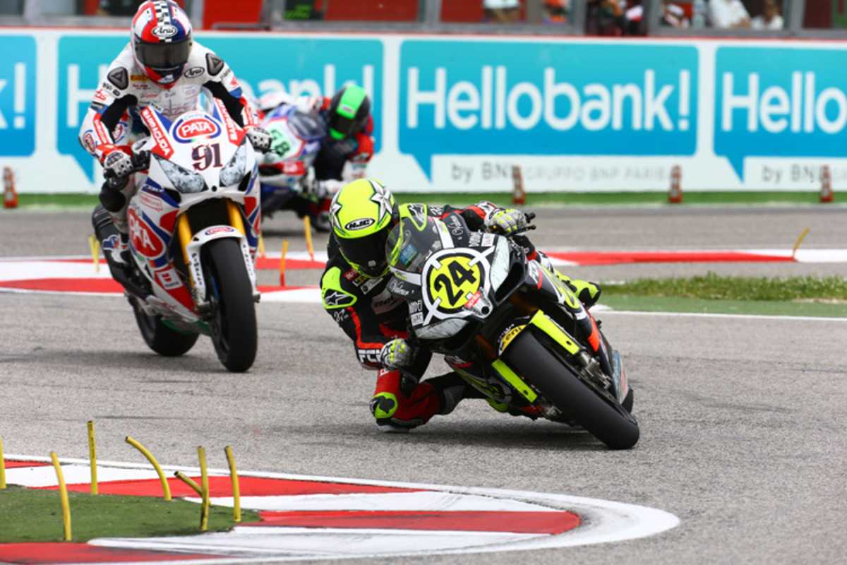 Toni Elias (Aprilia) überraschte auf Rang 3