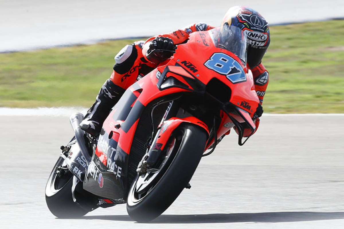 Remy Gardner beim KTM-RC16 Test in Jerez