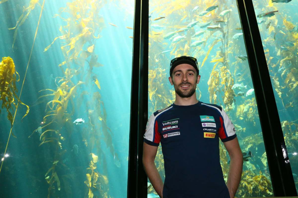 Eugene Laverty auf Fischsuche