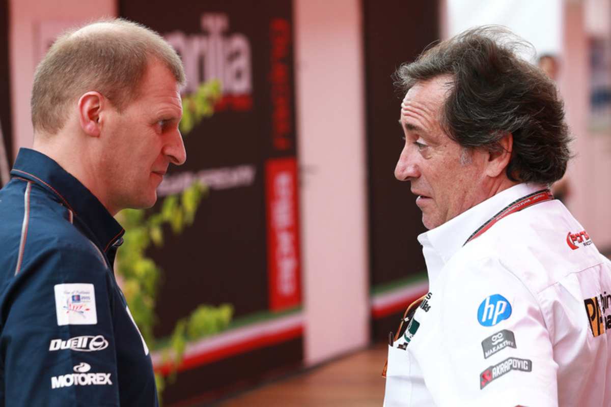 Aki Ajo mit Teamchef Sito Pons, der 2015 in der Moto2-WM Alex Rins und Luis Salom einsetzt