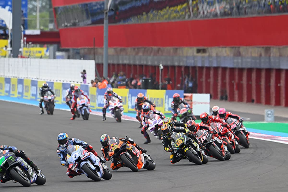 Ein seltenes Bild: Franco Morbidelli führt einen WM-Lauf an