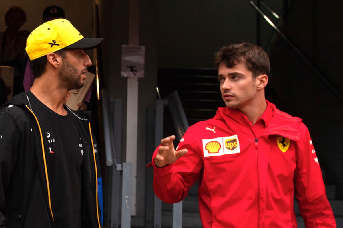 Daniel Ricciardo und Charles Leclerc