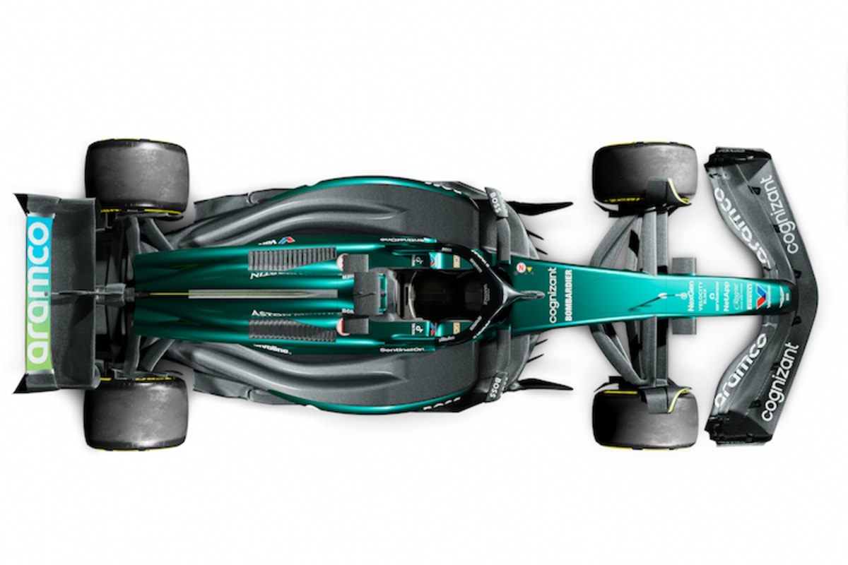 Der neue Formel-1-Rennwagen vom Typ AMR24