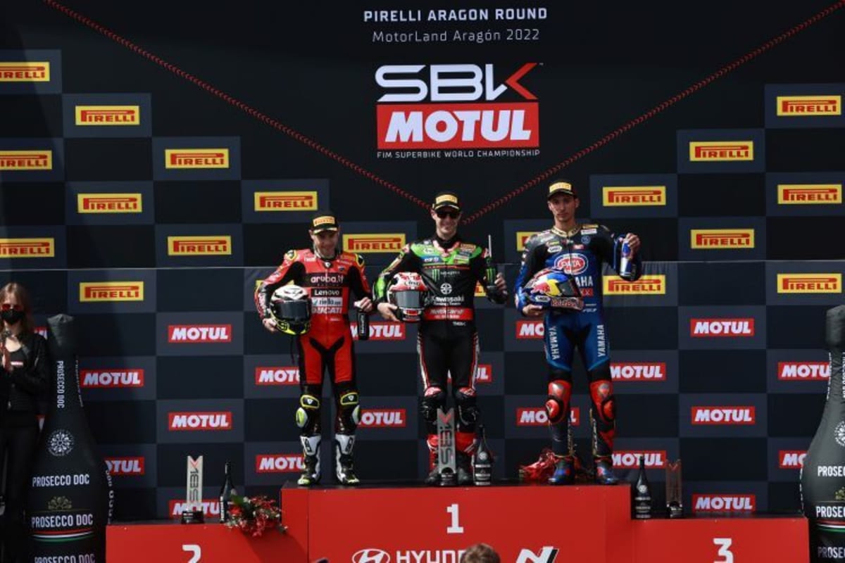 1. Rennen: Álvaro Bautista, Jonathan Rea & Toprak Razgatlioglu