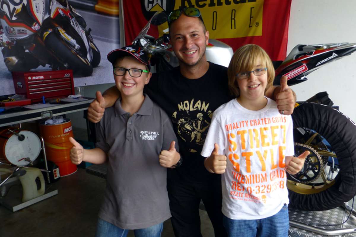 IRRC-Champion Didier Grams nahm sich viel Zeit für seine Fans