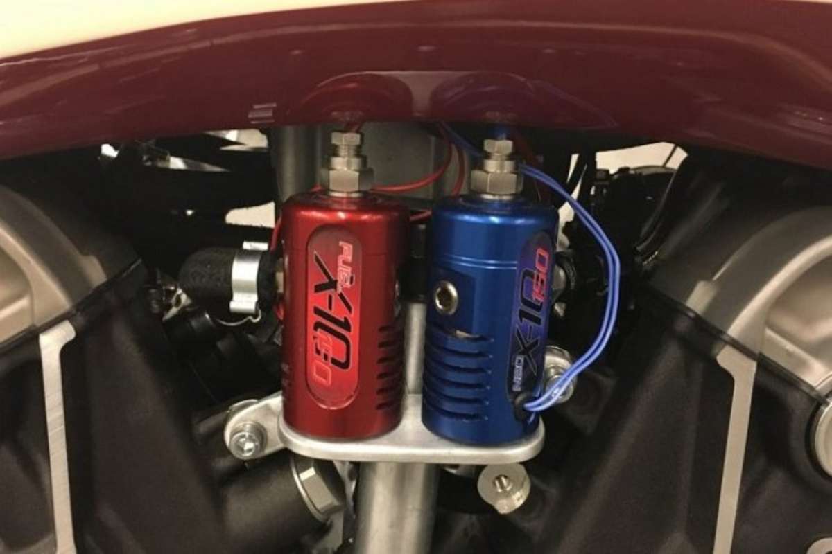 Lachgas-Einspritzung für den Zusatz-Boost auf der Achtelmeile