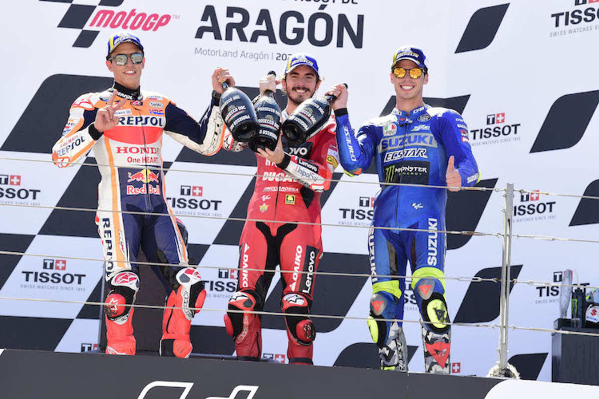 M. Márquez, Bagnaia, Mir 