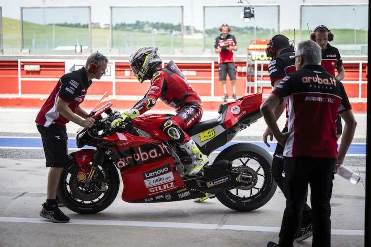 Alvaro Bautistas MotoGP-Test in Misano