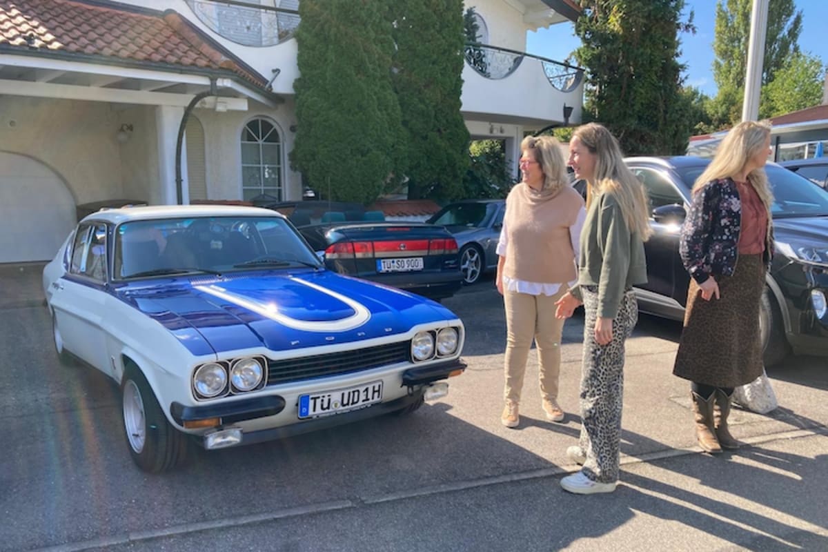 Nostalgie pur: Geburtstags- und Jubiläums-Tour im 71er Capri RS 2600, der sich auch 54 Jahre später noch im Besitz des Ford-Händlers Asch befindet