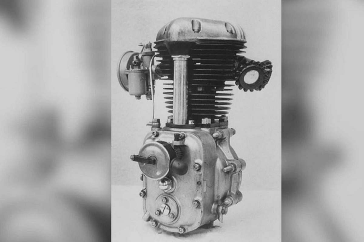 Kawasakis Einstieg in den Motorradmarkt: Einbaumotor KE-1 von 1953