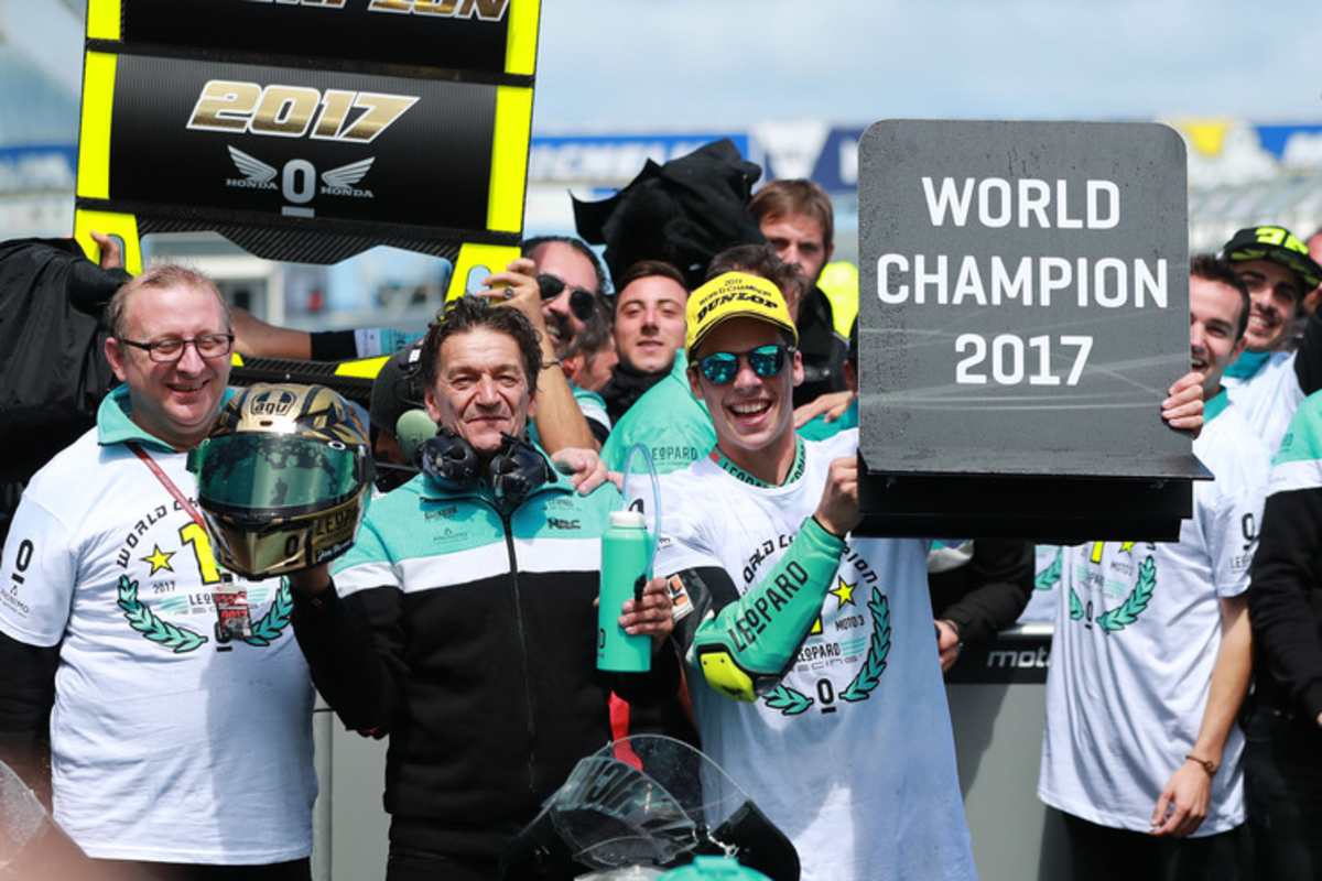 Es ist der zweite Moto3-Titel für das Leopard-Team