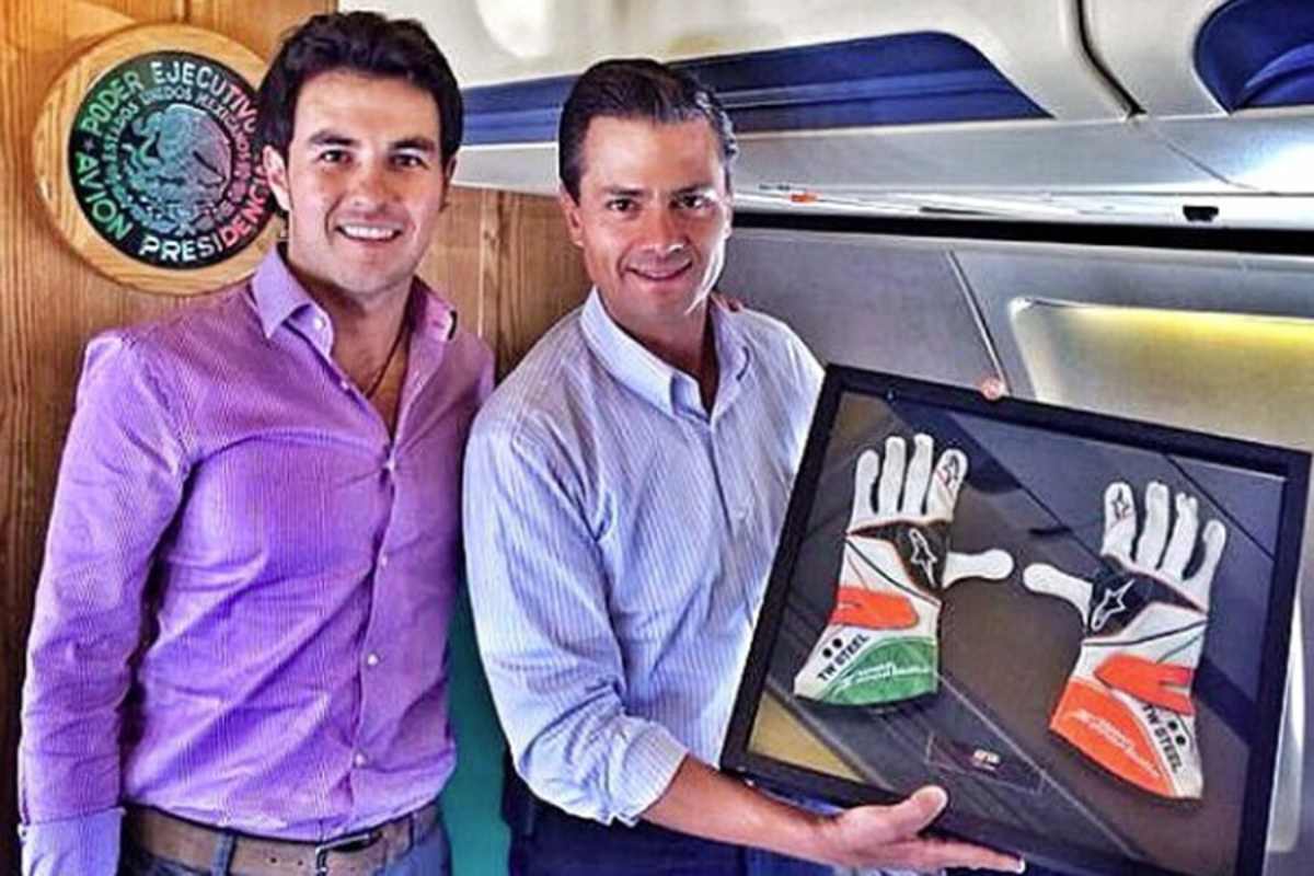 Sergio Pérez mit dem mexikanischen Präsidenten