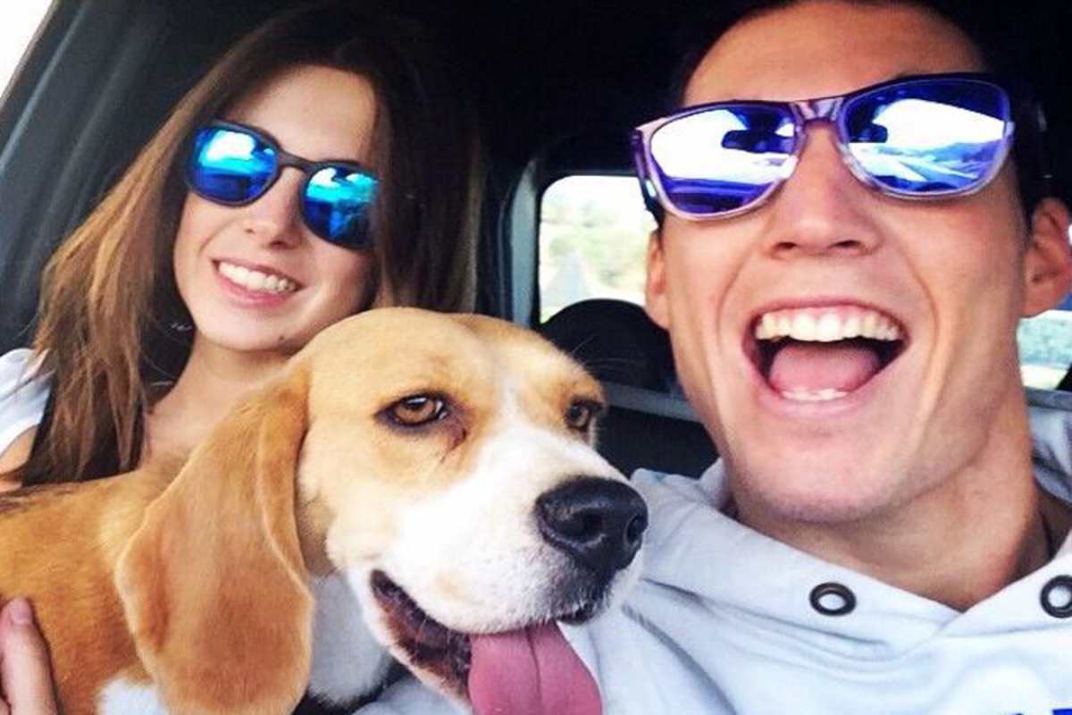 Familienmensch: Aleix mit Freundin Laura und Hund Pippa