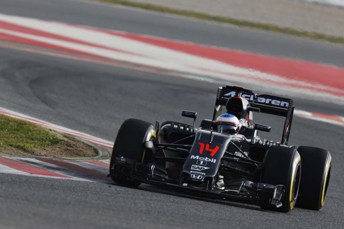 Fernando Alonso (McLaren-Honda) kam noch nicht in Schwung