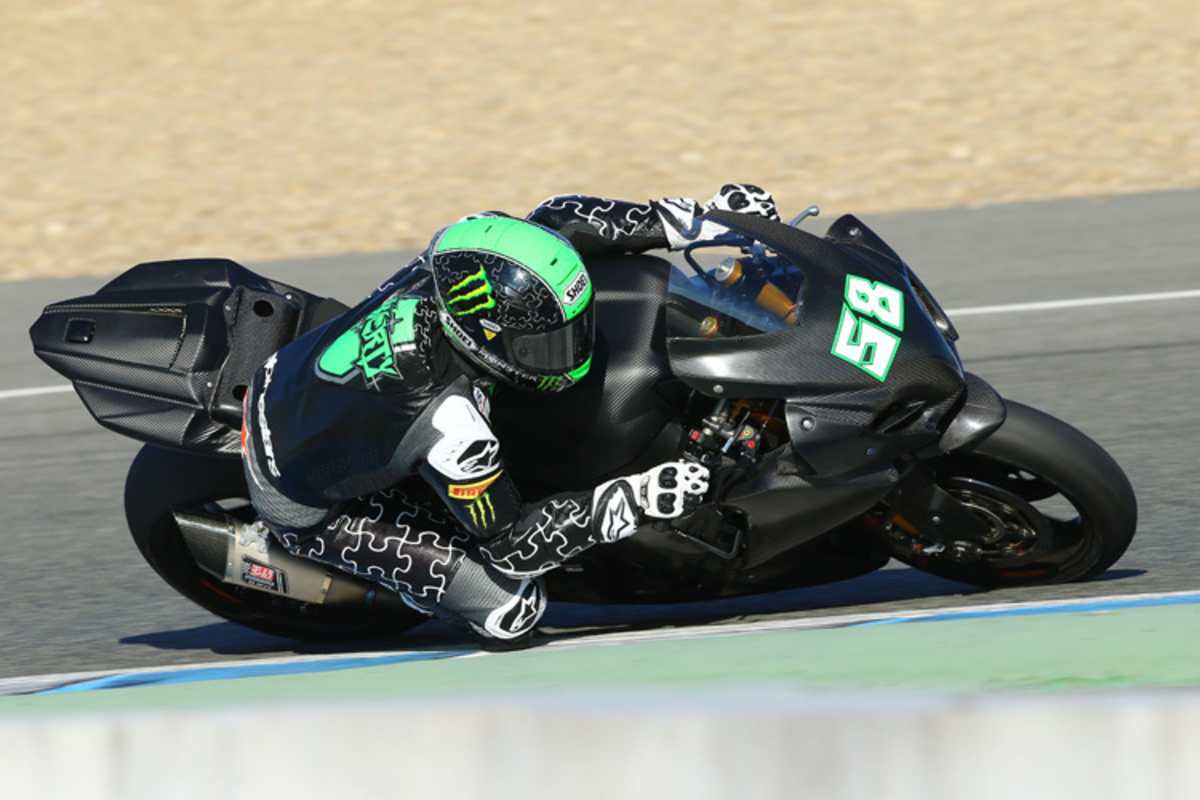 Die ersten Tests mit der Suzuki GSX-R1000 waren mühsam