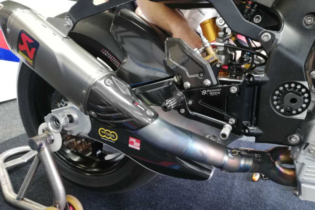 Schnappschuss von der neuen BMW-Schwinge