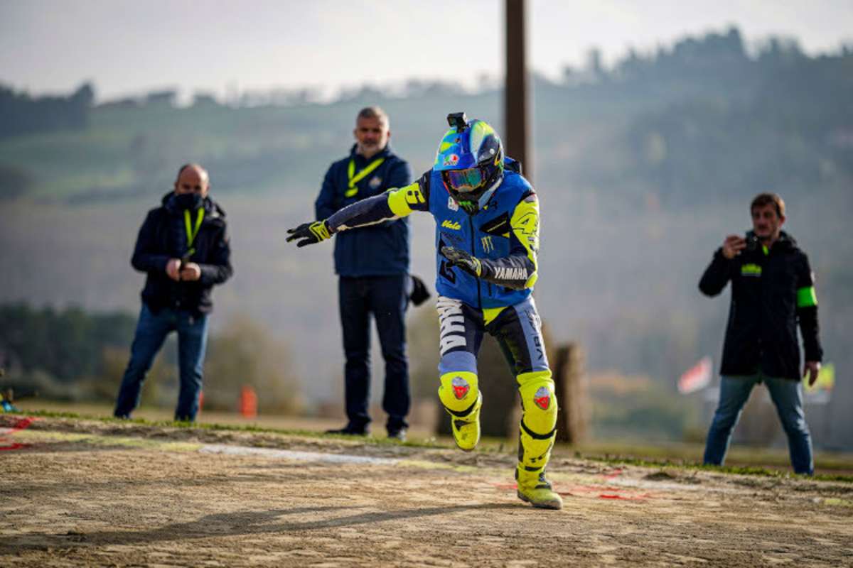 Voller Einsatz bei Valentino Rossi