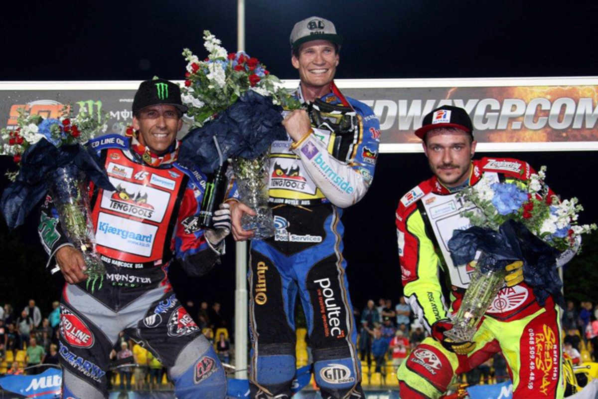 Die Top-3 von Prag: Greg Hancock, Jason Doyle und Vaclav Milik (v.l.)