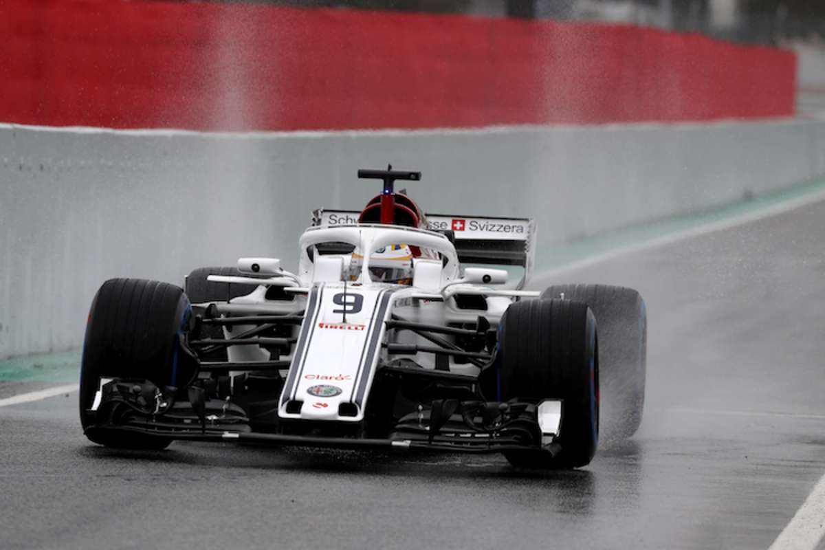 Auch Alfa Romeo Sauber-Pilot Marcus Ericsson wagte eine Runde im C37