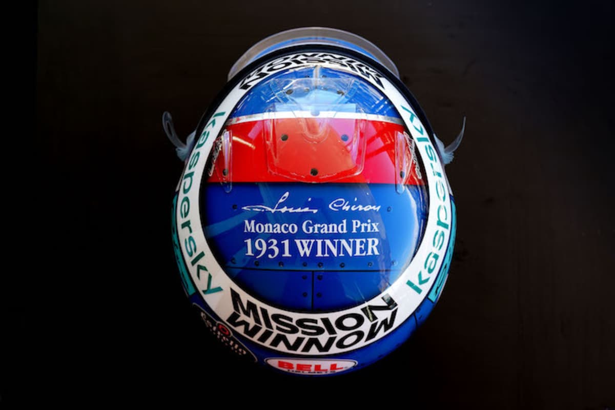 Charles Leclerc grüsst Louis Chiron