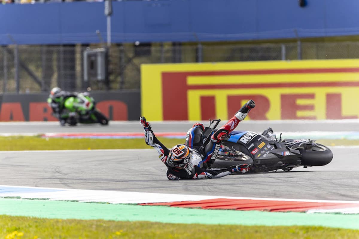 Sturz von Michael van der Mark in Assen