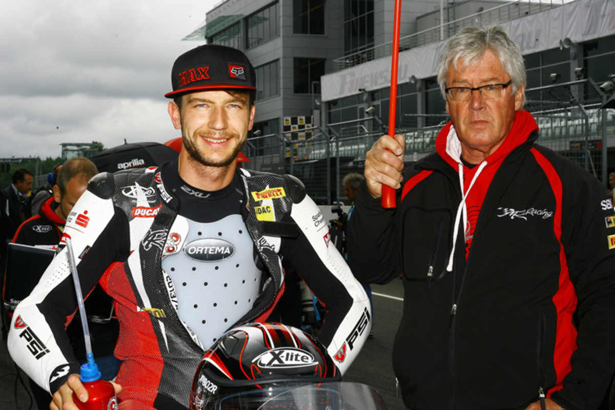 Max Neukirchner (li.) mit Teamchef Mario Rubatto