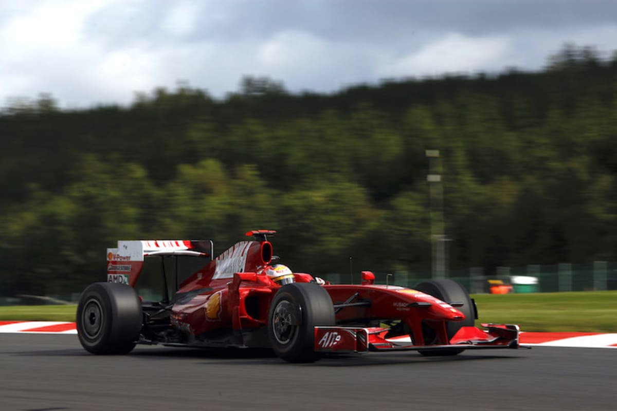 Luca Badoer 2009 im Ferrari