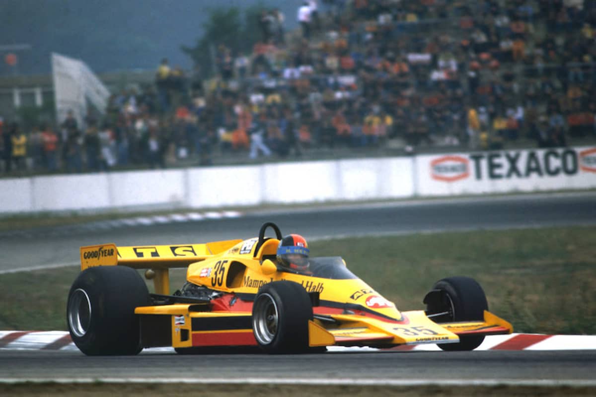 Schlitzohr Hans Heyer in Hockenheim 1977
