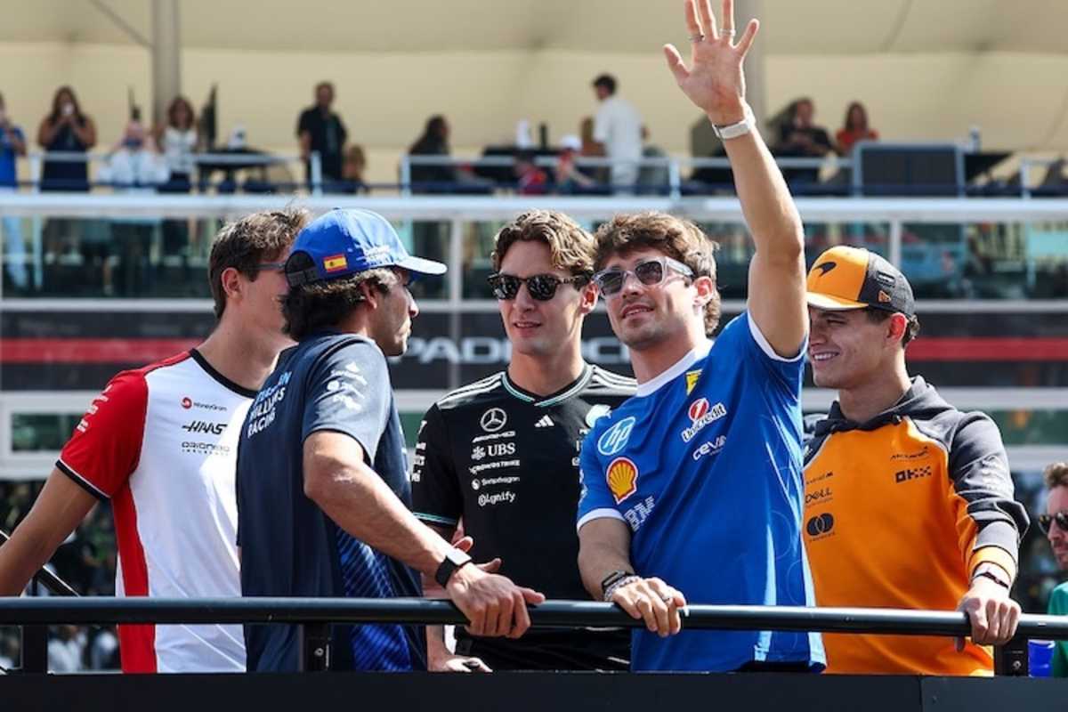 Bearman, Sainz, Russell, Leclerc, Norris