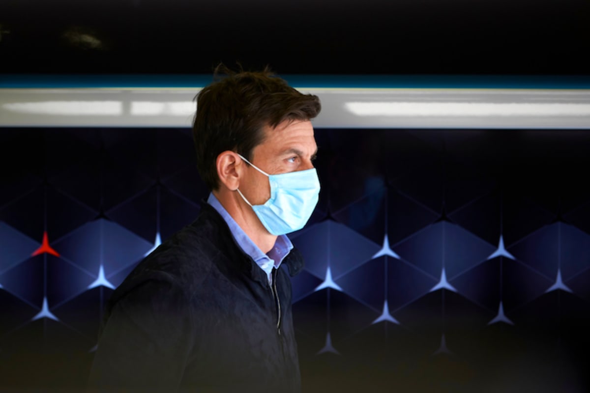 Toto Wolff liess sich den ersten Test nicht entgehen