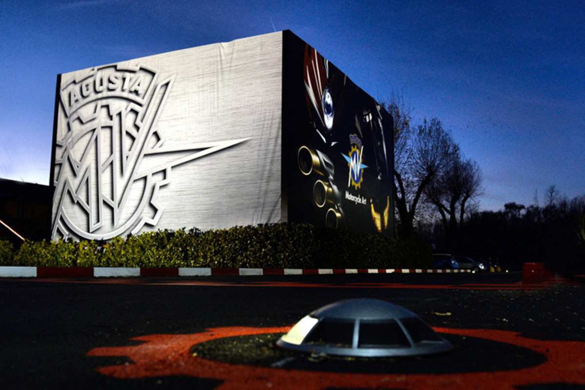 Der MV Agusta-Firmensitz in Schiranna (Italien)