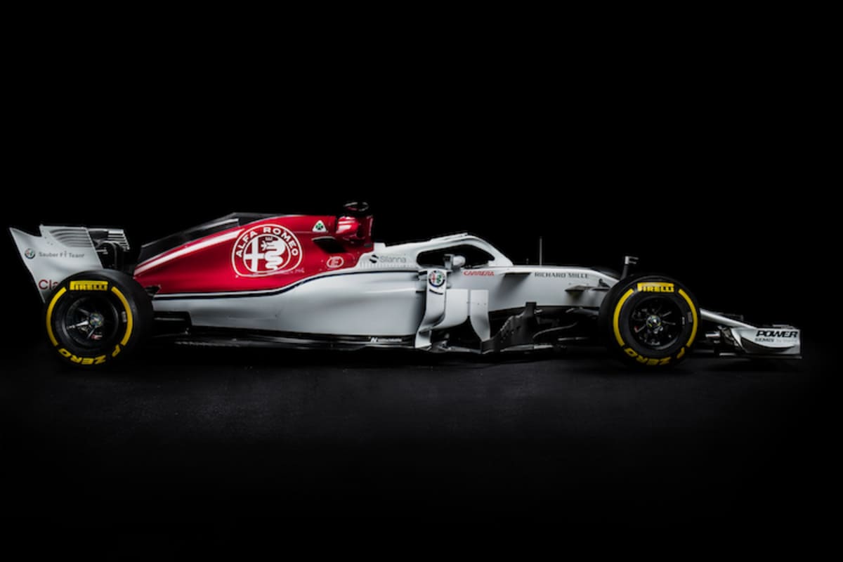 Der neue Sauber von der Seite: Erheblich raffinierter als das 2017er Modell