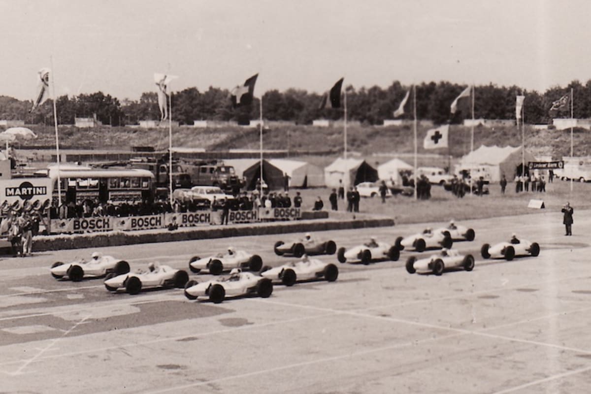Historischer Moment: Am 4. Juli 1965 erlebt der Norisring das erste Rennen der Formel V in Deutschland und Europa