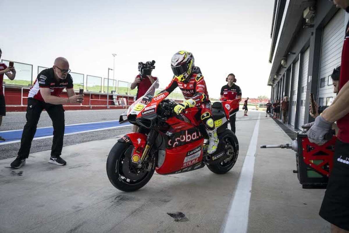 Alvaro Bautistas MotoGP-Test in Misano