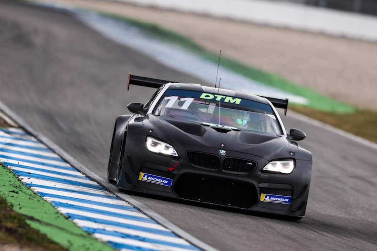 Noch ohne Design: Marco Wittmann im Walkenhorst-BMW 