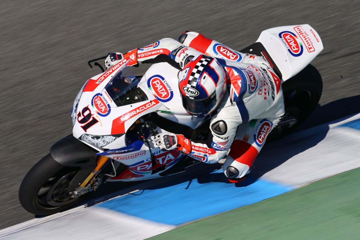 Leon Haslam fährt 2014 ein Honda-Superbike