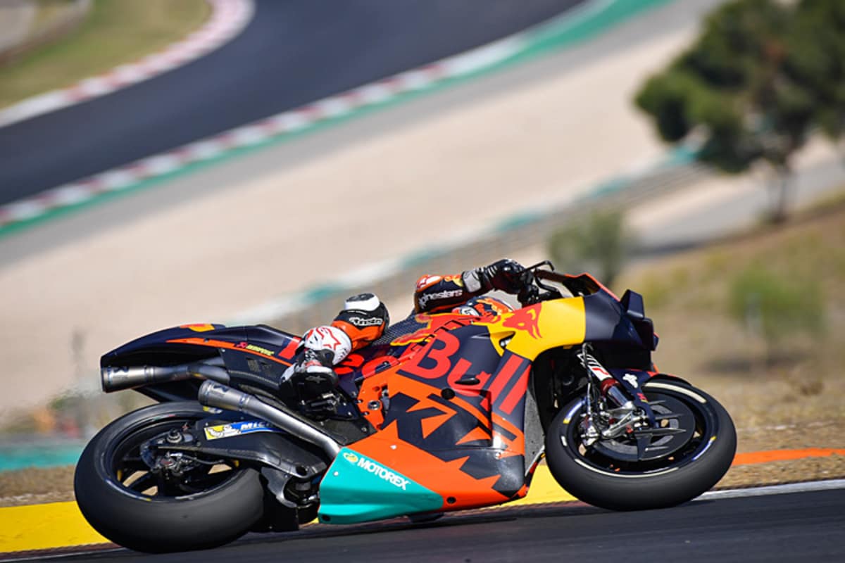 KTM-Testfahrer Dani Pedrosa spulte eifrig seine Runden ab