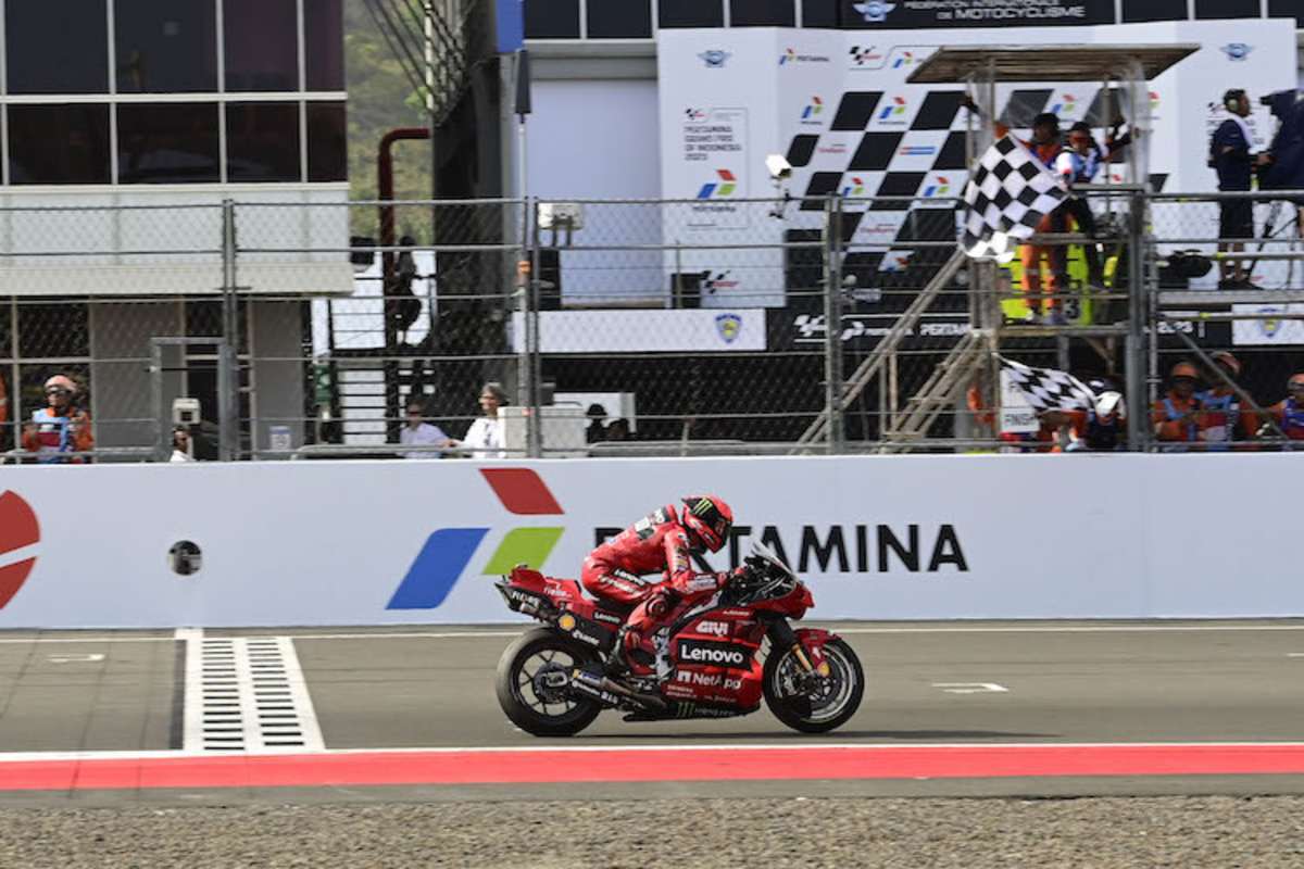 Francesco Bagnaia gewinnt das Rennen