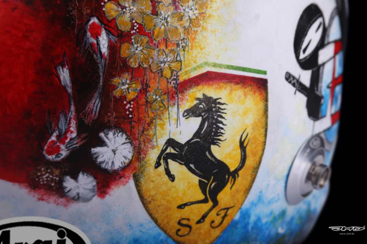 Auch das Ferrari-Logo wurde von Hand aufgemalt