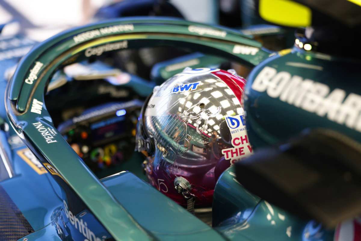 Sebastian Vettel im Chrom-Look