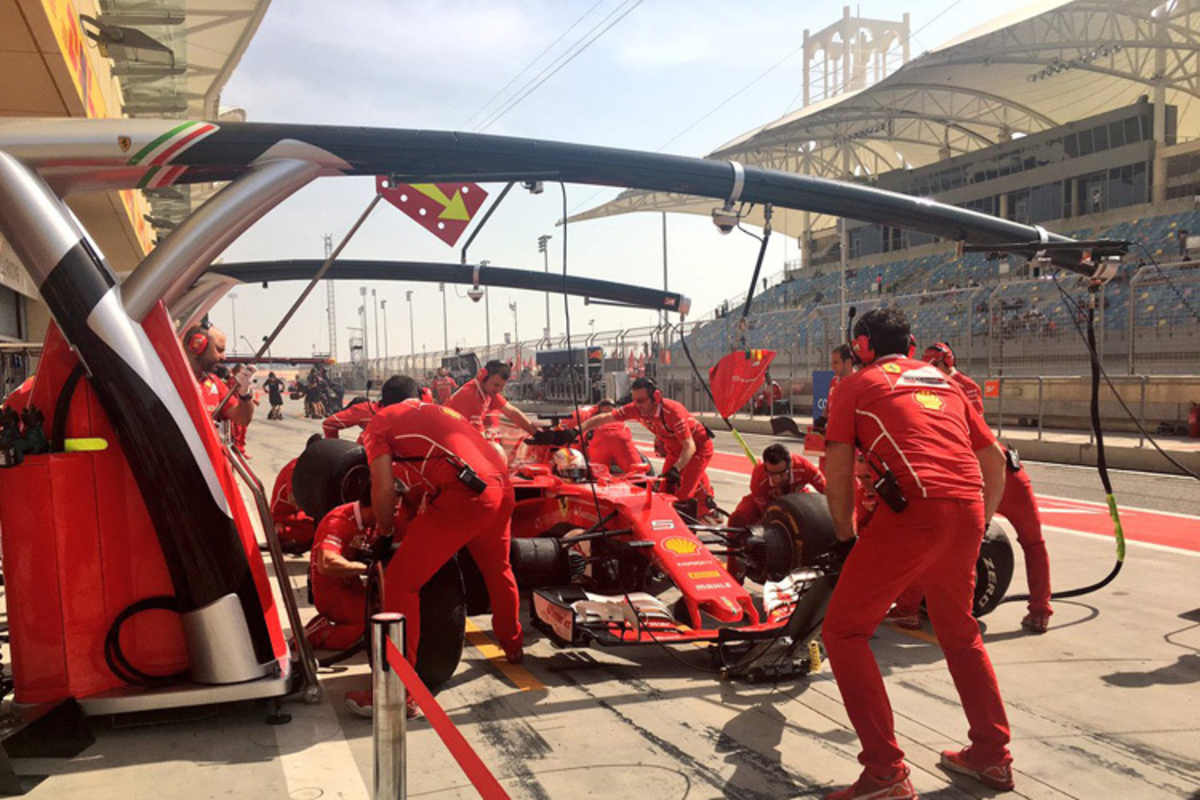 Sebastian Vettel im ersten Training