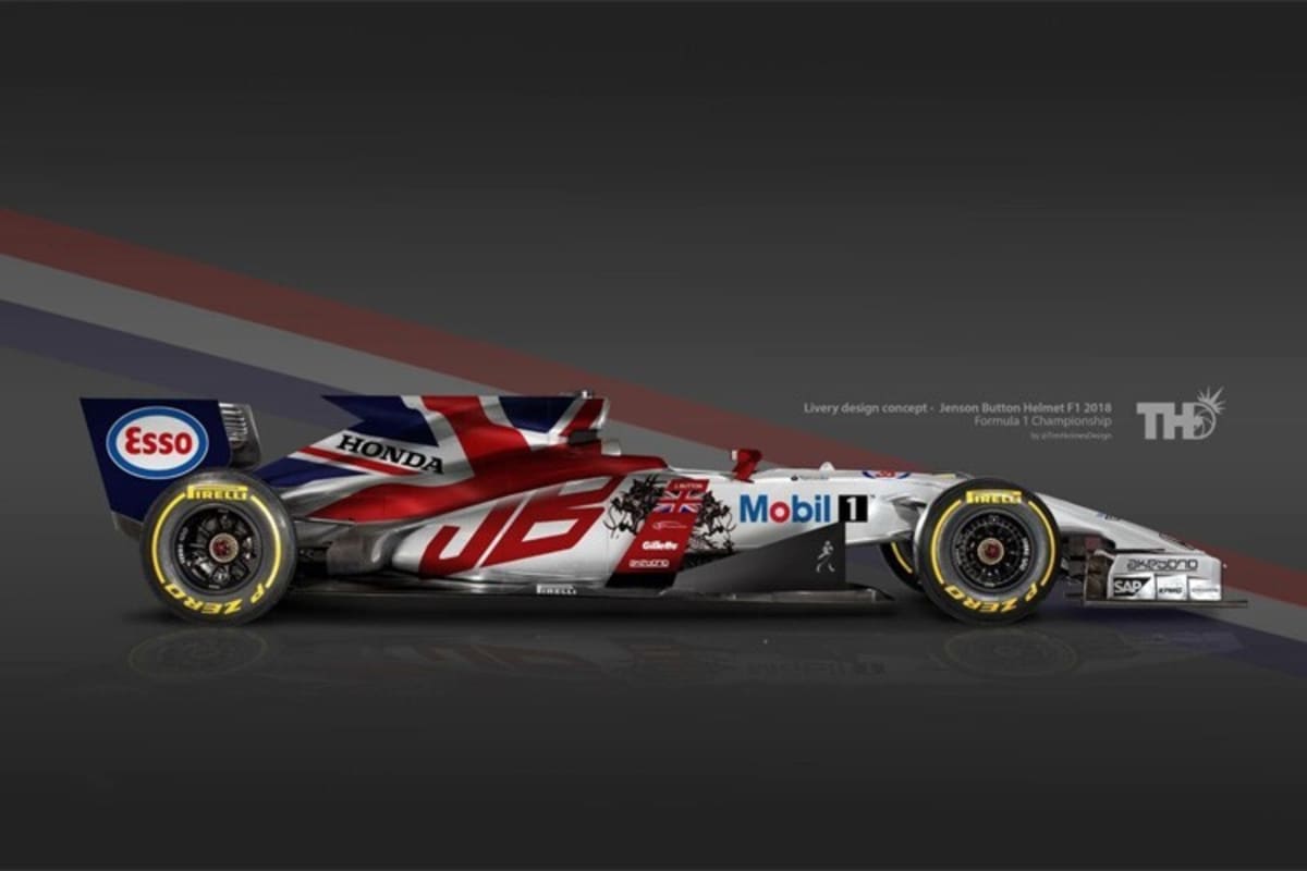 Auch hübsch: Die Farben von Jenson Button