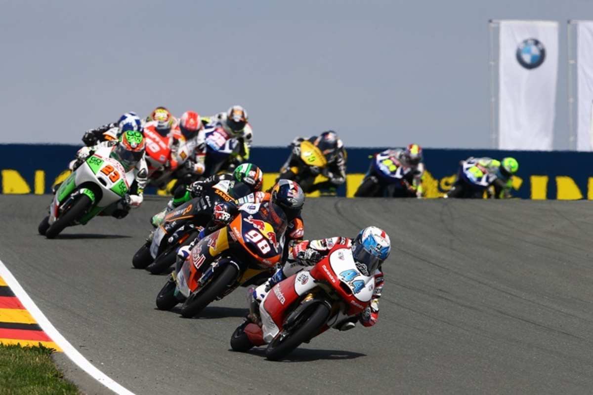 Während des Moto3-Rennens