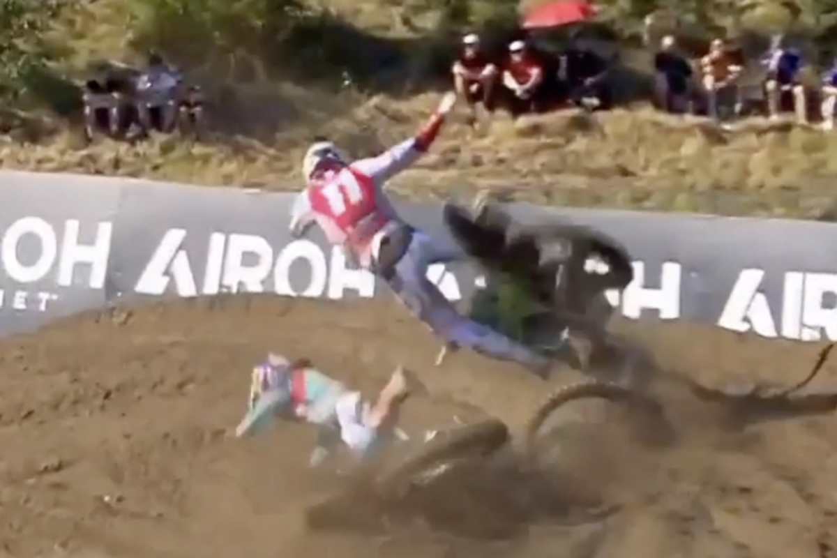 Geerts kollidierte bei seiner Aufholjagd mit Haarup, beide Piloten stürzten